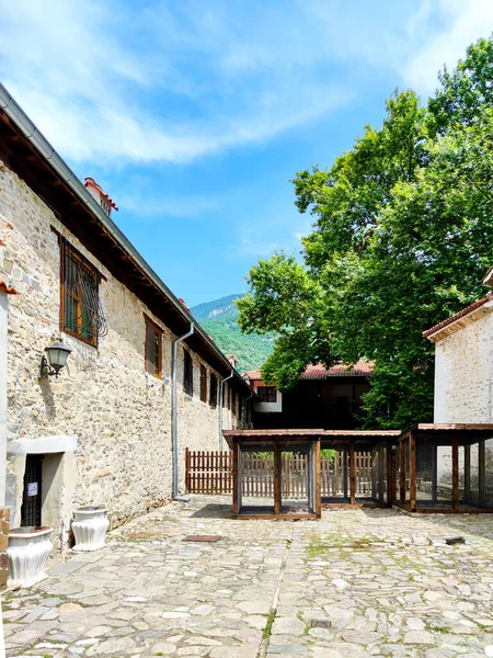 Bachkovo Monastery Bulgária Julho 2020 Edifícios Medievais Mosteiro Bachkovo Dormição — Fotografia de Stock