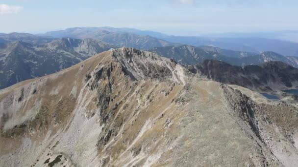 Vue Aérienne Automne Pic Musala Montagne Rila Bulgarie — Video
