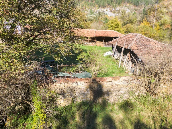 Vue Aérienne Monastère Médiéval Razboishte Dédié Présentation Marie Région Sofia — Photo