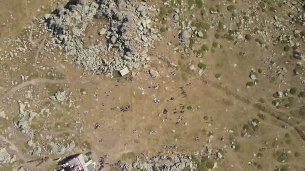 Aerial View Cherni Vrah Peak Vitosha Mountain Sofia City Region — Stok Video