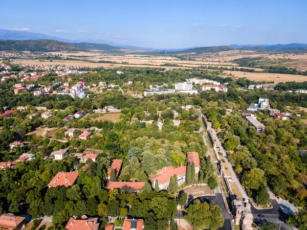 Vista Aérea Cidade Hisarya Região Plovdiv Bulgária — Fotografia de Stock