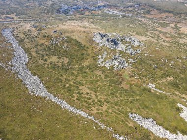 Vitosha Dağı 'nın hava manzarası, Sofya Şehir Bölgesi, Bulgaristan