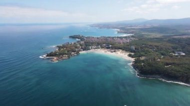 Bulgaristan 'ın Burgaz Bölgesi, Kiten kasabasının şaşırtıcı hava manzarası 