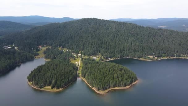 Letní Pohled Golyam Beglik Reservoir Pazardzhik Region Bulharsko — Stock video