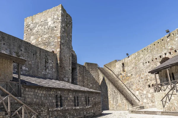 Smederevo Sérvia Agosto 2019 Ruínas Fortaleza Costa Rio Danúbio Cidade — Fotografia de Stock