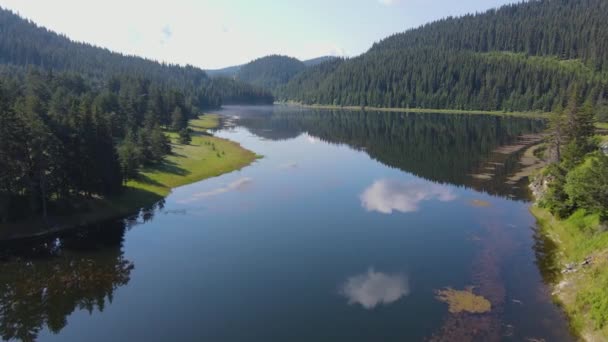 Flygfoto Över Beglika Reservoir Pazardzhik Region Bulgarien — Stockvideo