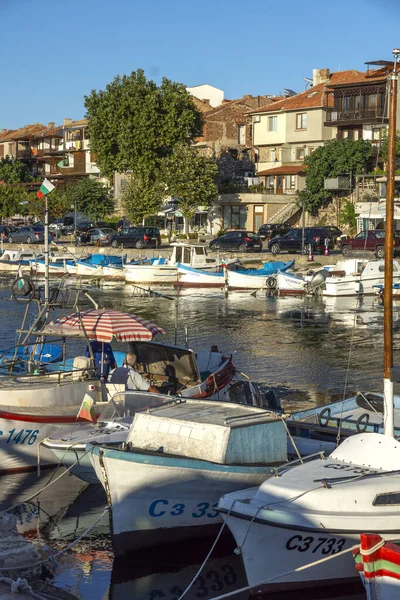 Sozopol Bulgaria Agosto 2020 Puesta Sol Increíble Puerto Sozopol Región —  Fotos de Stock