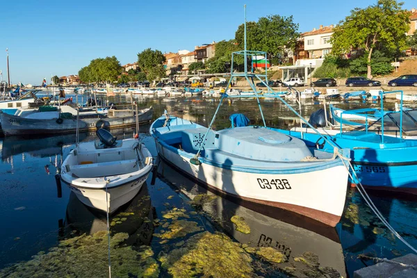 Sozopol Bulgaria August 2020 Amazing Sunset Port Sozopol Burgas Region — Stock Photo, Image