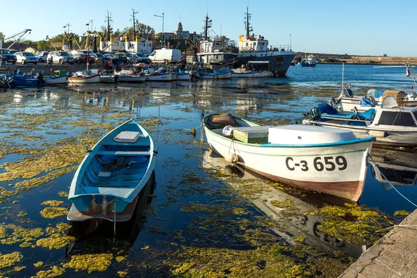 Sozopol Bulgaria August 2020 Amazing Sunset Port Sozopol Burgas Region — Stock Photo, Image