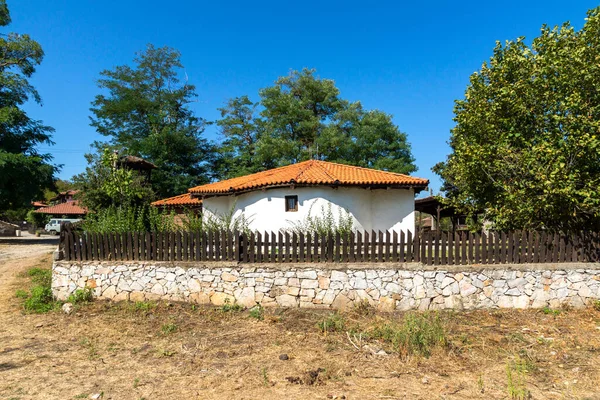 Maisons Anciennes Xixe Siècle Dans Village Historique Brashlyan Région Burgas — Photo