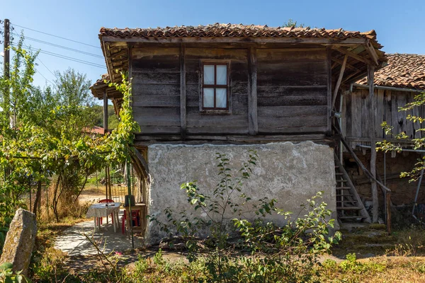 Maisons Anciennes Xixe Siècle Dans Village Historique Brashlyan Région Burgas — Photo