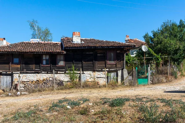 Casas Antiguas Del Siglo Xix Histórico Pueblo Brashlyan Región Burgas — Foto de Stock