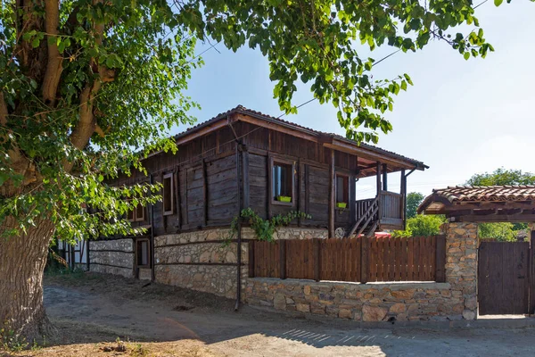 Maisons Anciennes Xixe Siècle Dans Village Historique Brashlyan Région Burgas — Photo