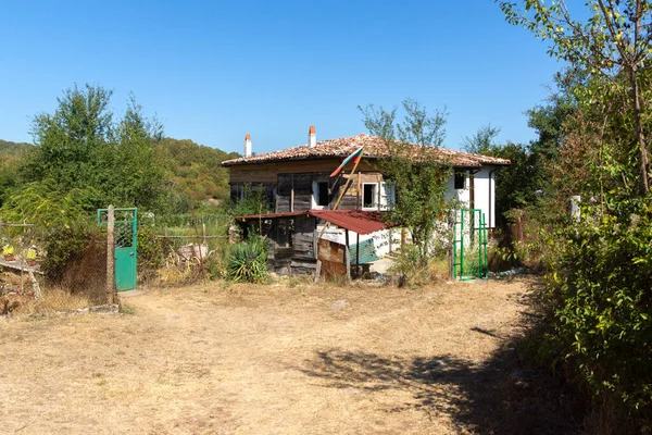 Casas Antiguas Del Siglo Xix Histórico Pueblo Brashlyan Región Burgas — Foto de Stock