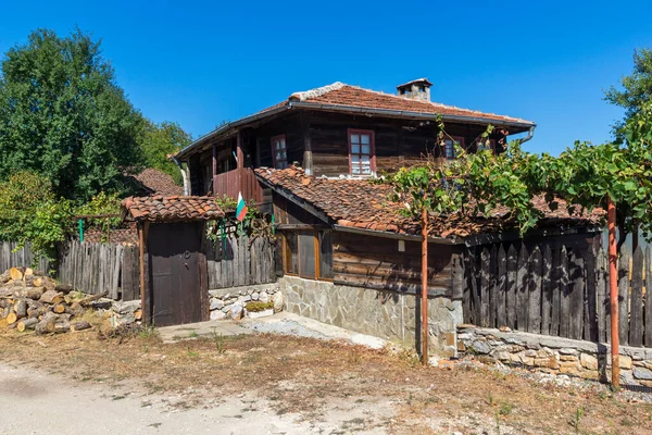 Casas Antigas Século Xix Vila Histórica Brashlyan Região Burgas Bulgária — Fotografia de Stock