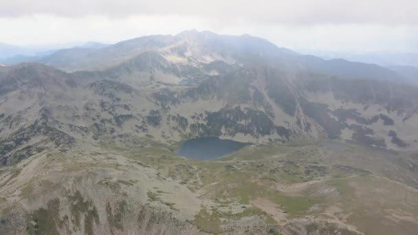 Vue Aérienne Des Lacs Vlahini Montagne Pirin Bulgarie — Video