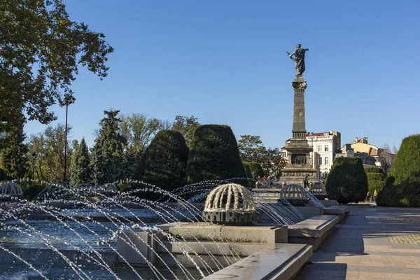 Ruse Bulgaria November 2020 Bulgaristan Ruse Kentinin Merkezinde Özgürlük Anıtı — Stok fotoğraf