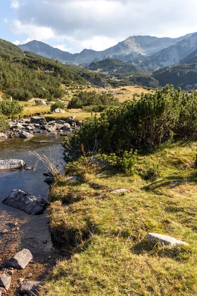 Lanskap Musim Gugur Sungai Banderitsa Pirin Mountain Bulgaria — Stok Foto