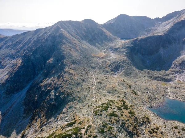 Pemandangan Udara Danau Musalenski Gunung Rila Bulgaria — Stok Foto