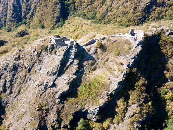 Vue Aérienne Des Ruines Forteresse Anevsko Près Ville Sopot Région — Photo