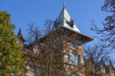 RUSE, BULGARIA -NOVEMBER 2, 2020: Bulgaristan 'ın Rusçuk kentinin merkezine Numismatic Müzesi İnşa etmek