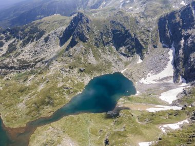Yedi Rila Gölü, Rila Dağı, Bulgaristan 'ın şaşırtıcı hava manzarası