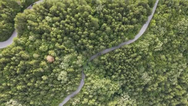 Vista Aérea Las Montañas Rhodope Cerca Ciudad Asenovgrad Región Plovdiv — Vídeo de stock