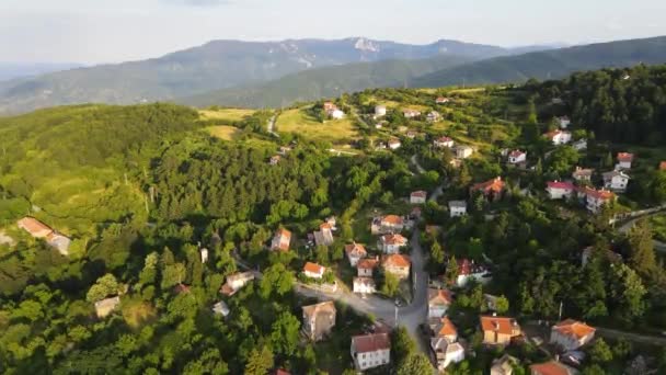 Aldeia Yavrovo Com Autênticas Casas Século Xix Região Plovdiv Bulgária — Vídeo de Stock