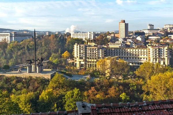 Veliko Tarnovo Bulgaria November 2020 Amazing Sunrise View City Veliko — Stock Photo, Image