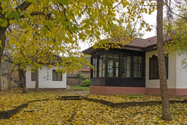 MONTANA, BULGARIA - 22 Kasım 2020: Bulgaristan 'ın Montana kentinin merkezindeki Hristo Mihaylov Müzesi