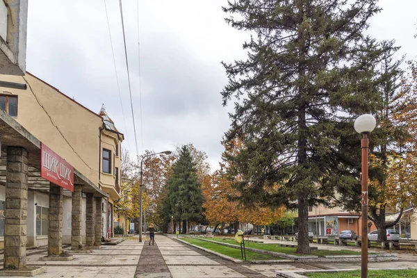 Montana Bulgaria Novembre 2020 Tipico Edificio Strada Nel Centro Della — Foto Stock