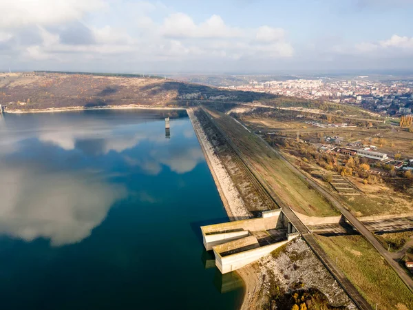 Вид Повітря Водосховище Огоста Монтана Болгарія — стокове фото