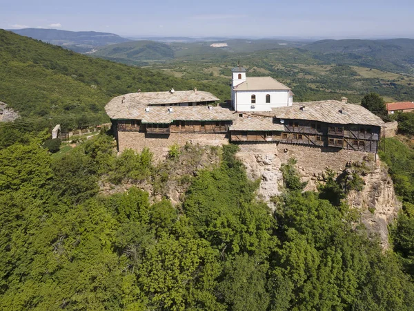 Vista Aérea Mosteiro Glozhene Medieval São Jorge Região Lovech Bulgária — Fotografia de Stock