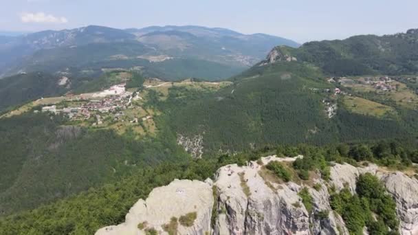 Flygfoto Över Belintash Antik Fristad Tillägnad Guden Sabazios Rhodope Mountains — Stockvideo