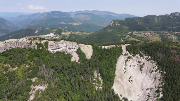 Veduta Aerea Belintash Antico Santuario Dedicato Dio Sabazios Monti Rodopi — Video Stock