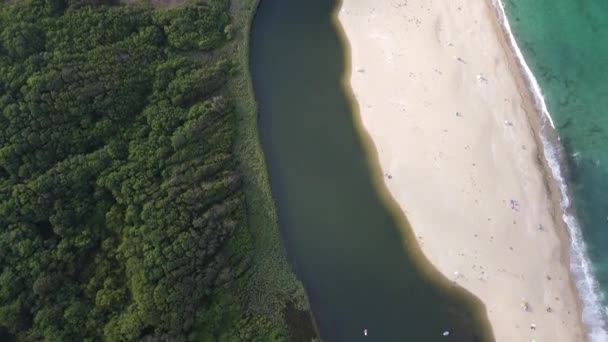 Αεροφωτογραφία Του Pyasachnik Sandstone Reservoir Sredna Gora Mountain Plovdiv Region — Αρχείο Βίντεο