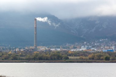 Bulgaristan 'ın Vratsa ve Stara planina Dağı' nın panoramik manzarası
