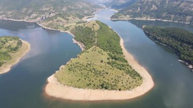 Bulgaristan 'ın başkenti Arda Nehri' nin şaşırtıcı havacılık manzarası