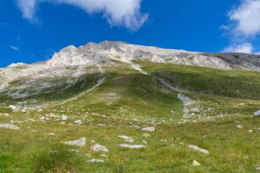 Vihren Tepesi 'nin İnanılmaz Manzarası, Pirin Dağı, Bulgaristan