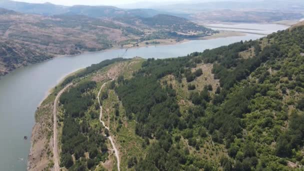 Vista Aérea Del Embalse Studen Kladenets Región Kardzhali Bulgaria — Vídeos de Stock