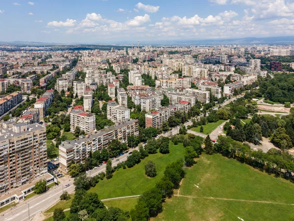 Vista Aérea Surpreendente South Park Cidade Sofia Bulgária — Fotografia de Stock