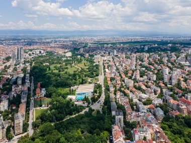 Bulgaristan 'ın Sofya kentindeki South Park' ın şaşırtıcı hava manzarası