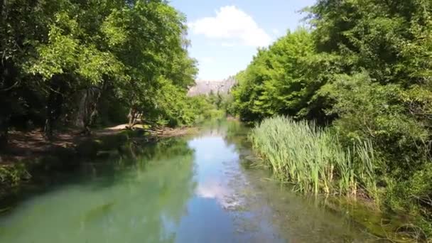 Bulgaristan Altın Panega Nehri Boyunca Iskar Panega Geopark Hava Manzarası — Stok video