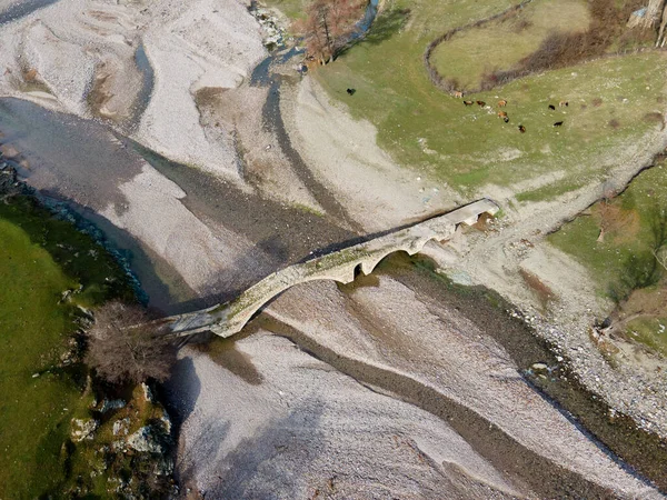 Puente Romano Antiguo Cerca Aldea Nenkovo Las Montañas Rhodope Región — Foto de Stock