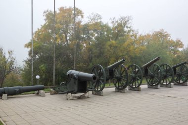 PLEVEN, BULGARIA - 8 Kasım 2020: Bulgaristan 'ın Plevne kentinde Panorama Epopee 1877