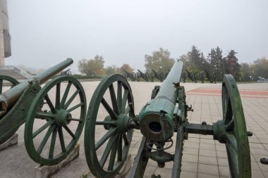 PLEVEN, BULGARIA - 8 Kasım 2020: Bulgaristan 'ın Plevne kentinde Panorama Epopee 1877