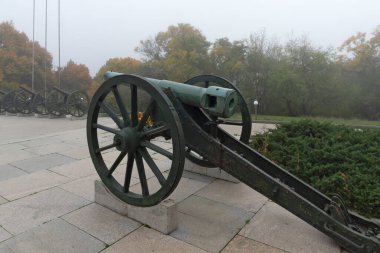 PLEVEN, BULGARIA - 8 Kasım 2020: Bulgaristan 'ın Plevne kentinde Panorama Epopee 1877