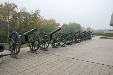 PLEVEN, BULGARIA - 8 Kasım 2020: Bulgaristan 'ın Plevne kentinde Panorama Epopee 1877