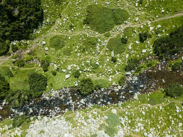 Luftaufnahme Des Banderitsa Flusses Pirin Gebirge Bulgarien — Stockfoto