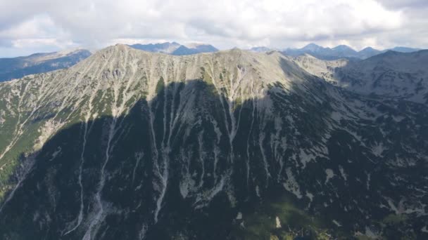 Widok Lotu Ptaka Szczyt Todorka Góra Pirin Bułgaria — Wideo stockowe